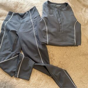 Abercrombie & Fitch YPB Gray Activewear Matching Set